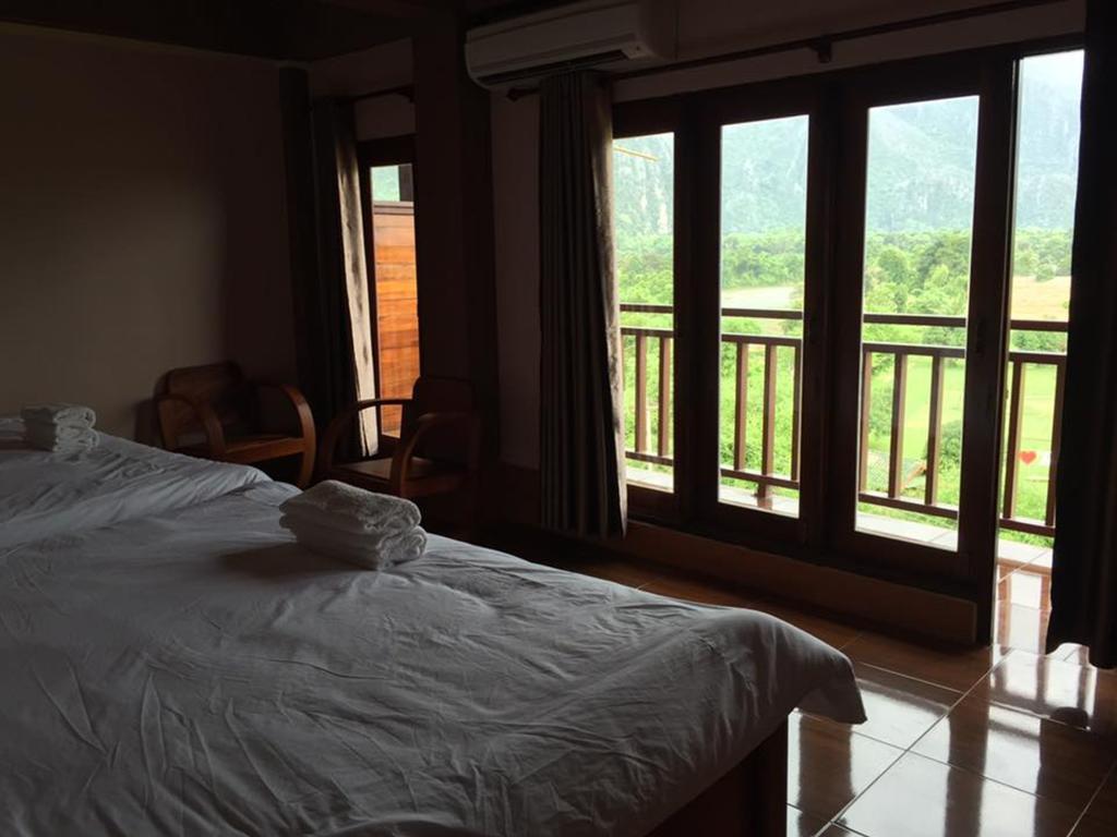 Happy River View Hotel Vang Vieng Exteriér fotografie